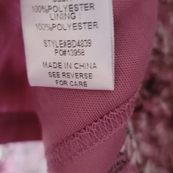 Ladies Purple Pink Mauve Floral Embroidered Tiered Maxi Dress - FINAL CLEARANCE - Picture 11 of 11